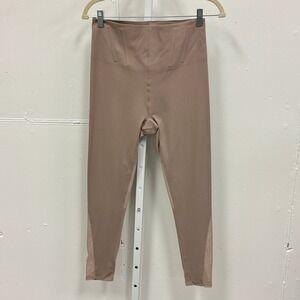 Victorias Secret VS Mauve Mesh Panel High Waist Sculpting Leggings XL Neutral